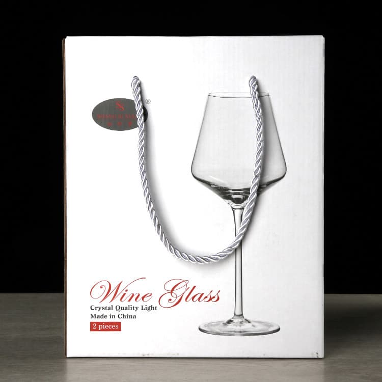 Copo de vinho de cristal feito à mão, caixa de presente, conjunto, vendas diretas da fábrica, 2 peças - imagem 5