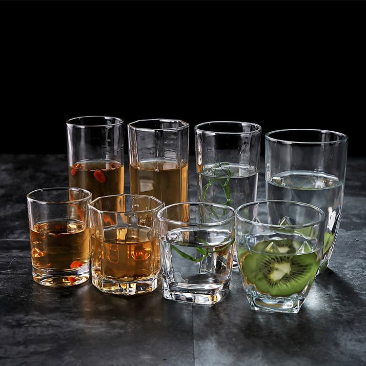 Conjunto criativo de vidro transparente, copo de vinho para sala de estar, enxaguatório bucal, para bares de karaokê - imagem 1