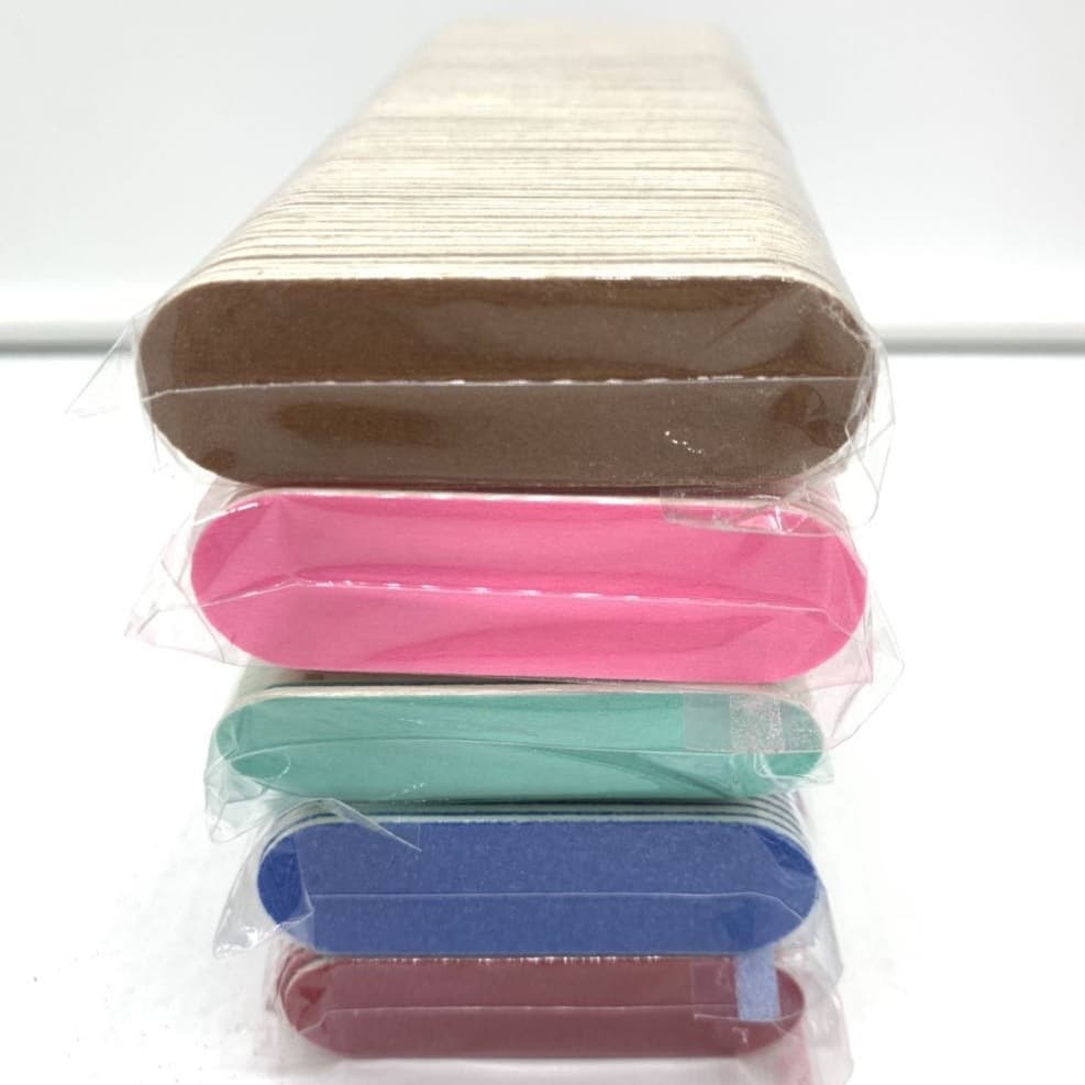 Mini lixa de folheado de vendas diretas da fábrica, lixa de unha oblonga, tira de fricção, tira de manicure, lixa de folheado descartável - imagem 5