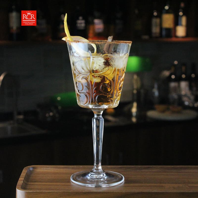 Importado da Itália, copo de coquetel RCR de boca larga, copo de vinho esculpido em cristal, copo alto de martini, escultura em totem - imagem 4