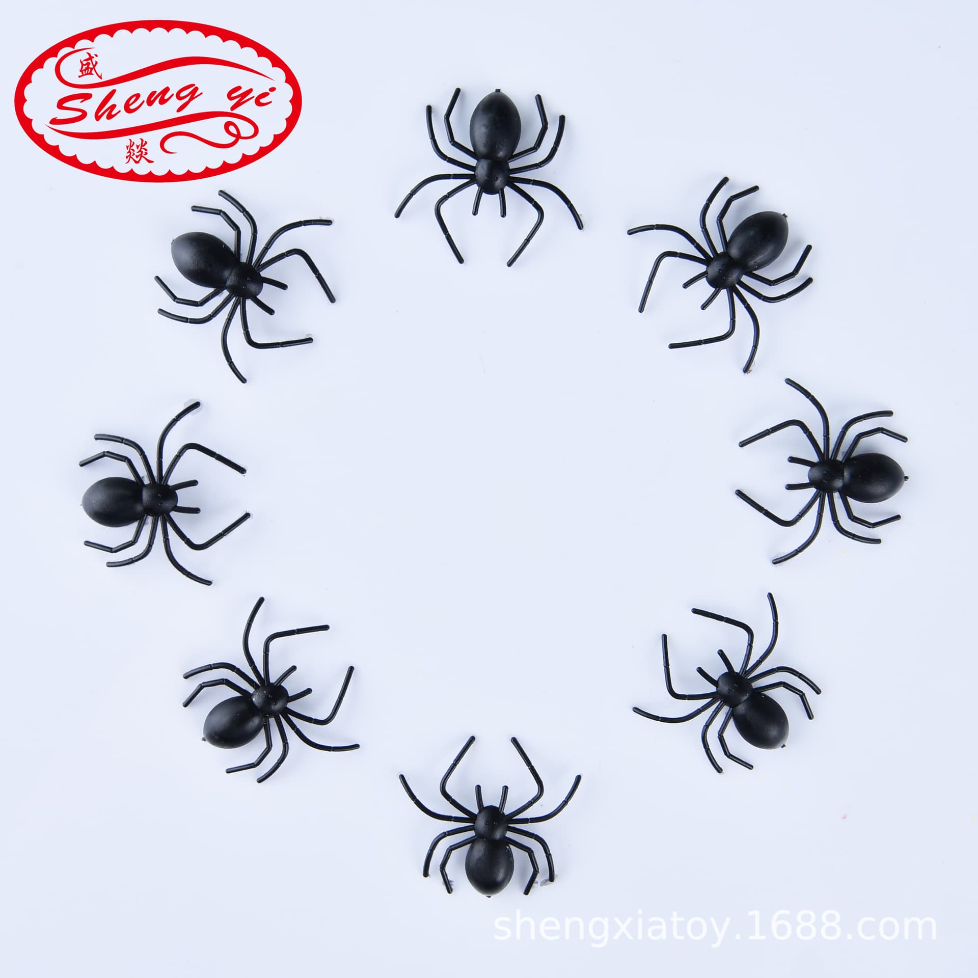 Adereços de decoração de festa de halloween transfronteiriço, simulação de aranha complicada, aranha de pé dobrado, 2.5*3.2cm, brinquedo complicado - imagem 1