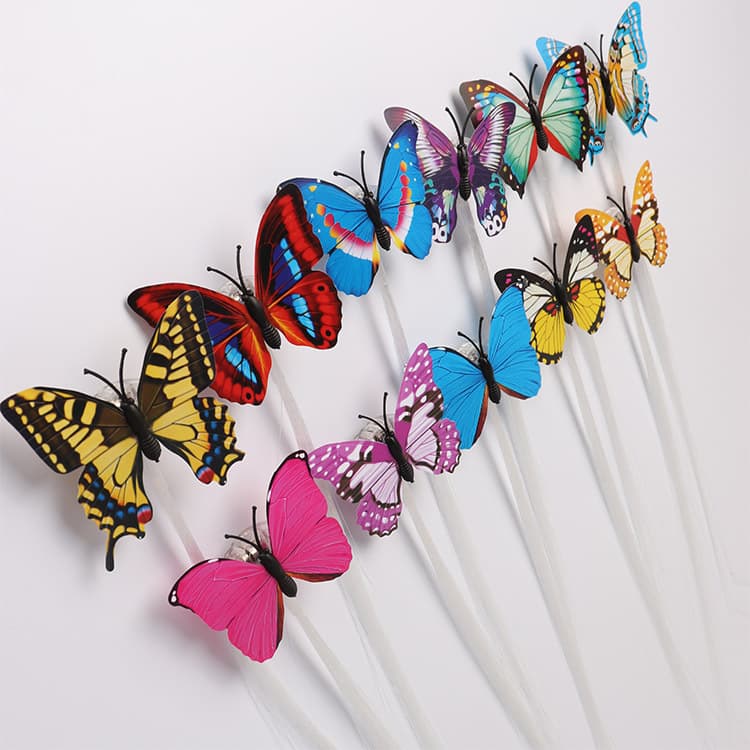 Borboleta colorida tranças luminosas glitter tranças led fibra óptica cabelo festa de aniversário entretenimento torcendo adereços - imagem 5