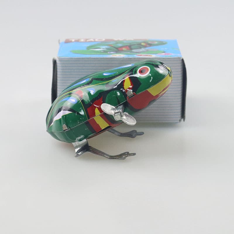 Fabricante de sapo de lata saltando sapo corda brinquedo do bebê das crianças clássico pós-80s brinquedos quentes atacado barraca de rua - imagem 5