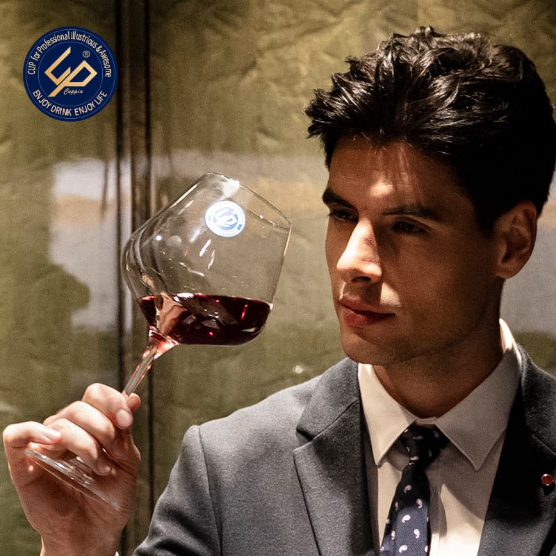 Copo de vinho criativo de vidro transparente, caixa de presente, conjunto luxuoso, para amado, estilo europeu - imagem 4