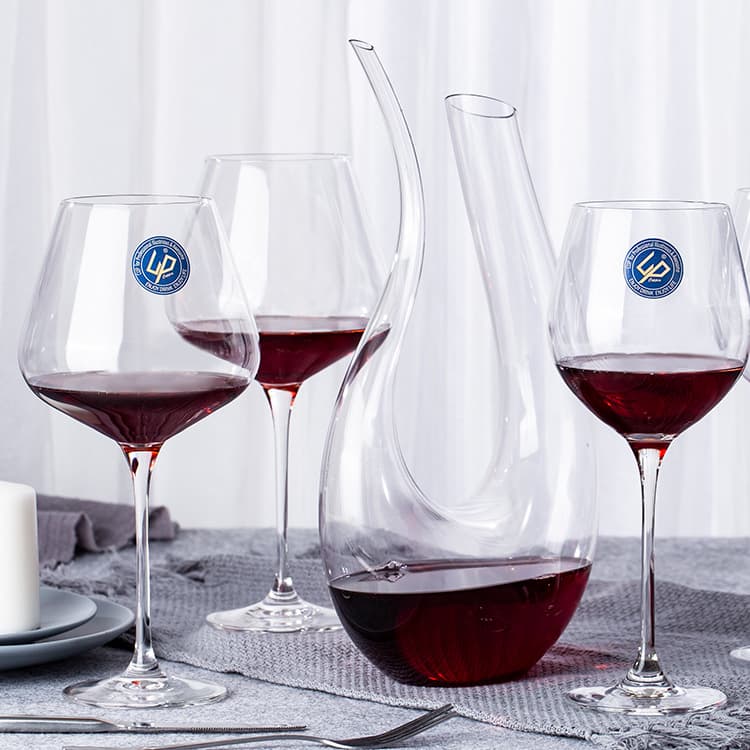 Copo de vinho criativo de vidro transparente, caixa de presente, conjunto luxuoso, para amado, estilo europeu - imagem 1