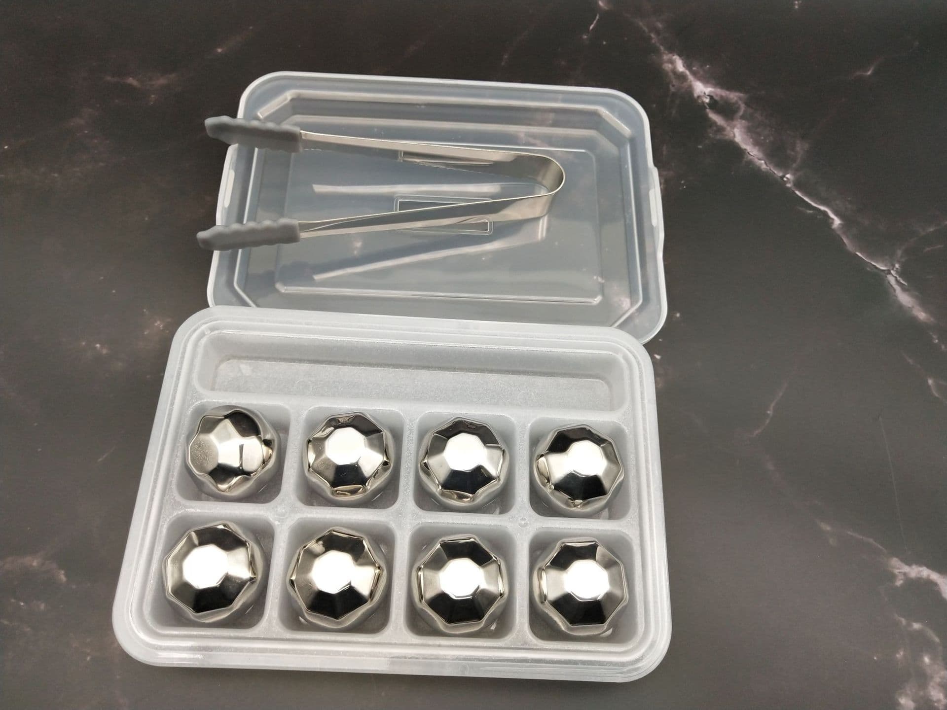 Cubos de gelo em aço inoxidável, shaker de resfriamento para uísque, (Física) - imagem 4