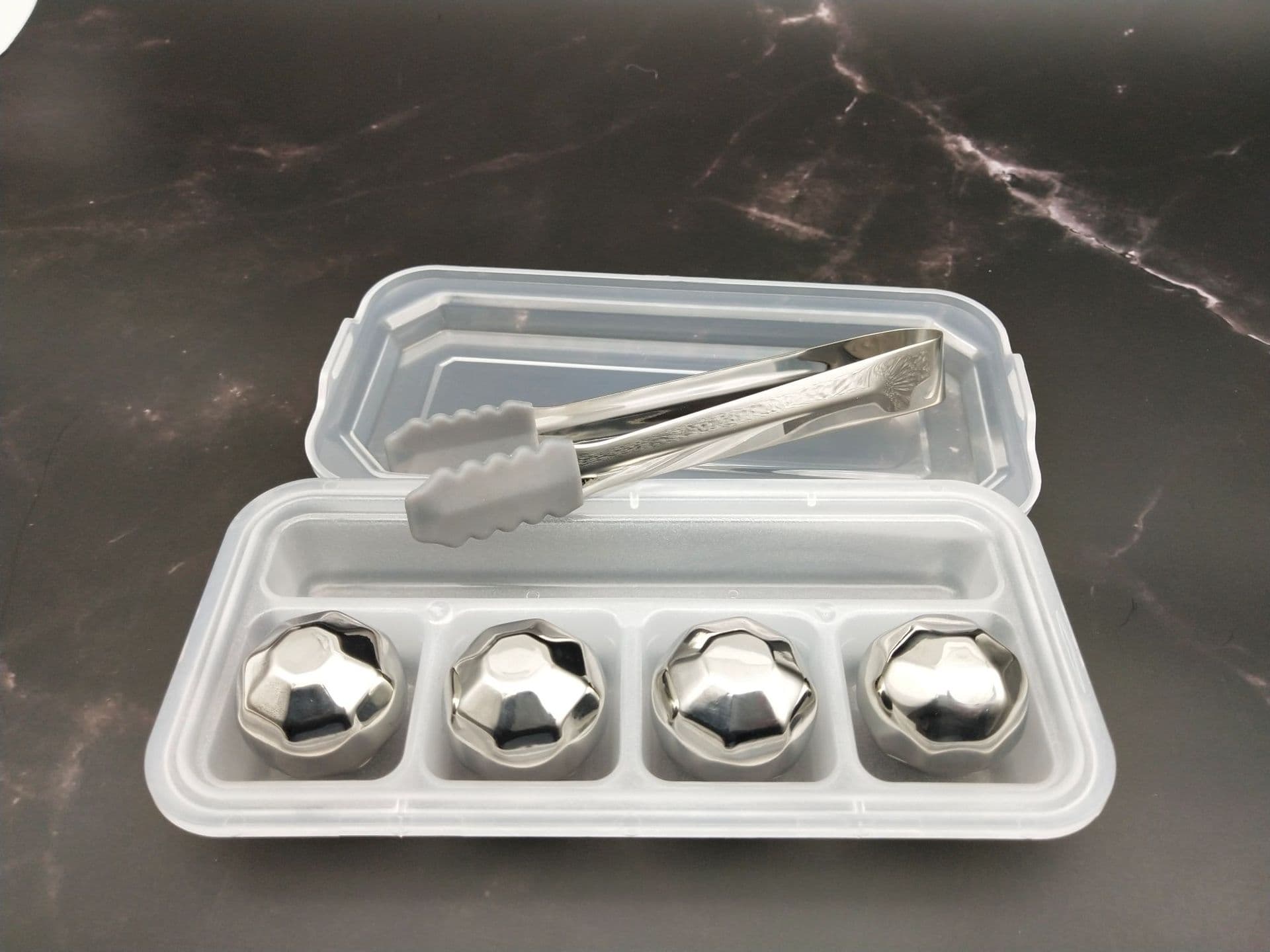 Cubos de gelo em aço inoxidável, shaker de resfriamento para uísque, (Física) - imagem 2