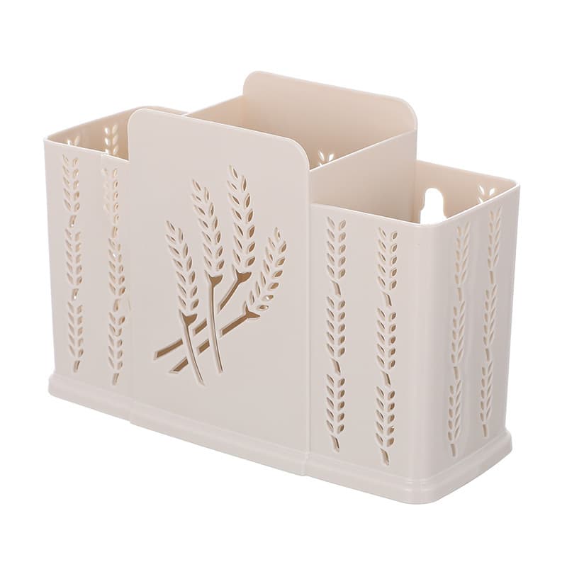 Gaiola para pauzinhos montada na parede, doméstica, sem punção, barril para pauzinhos de três compartimentos, drenagem de cozinha, talheres, colher, armazenamento, gaiola para pauzinhos de dois compartimentos - imagem 6