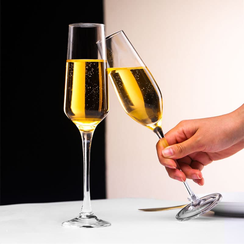 Taça de vinho criativa, taça de champanhe, estilo francês, com impressão do seu logotipo - imagem 5
