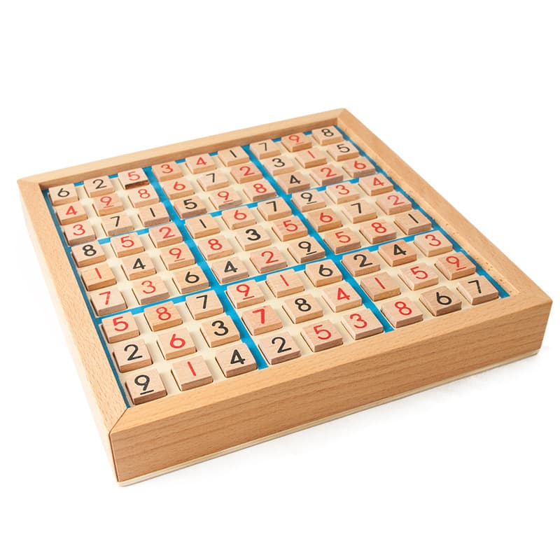 Sudoku de madeira para estudantes, jogo de tabuleiro intelectual lógico, brinquedo, xadrez, pensamento lógico - imagem 5