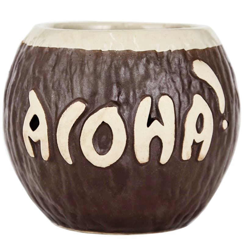 Copo de coco bar tiki copo coquetel havaiano tiki copo cerâmica caneca tiki - imagem 5
