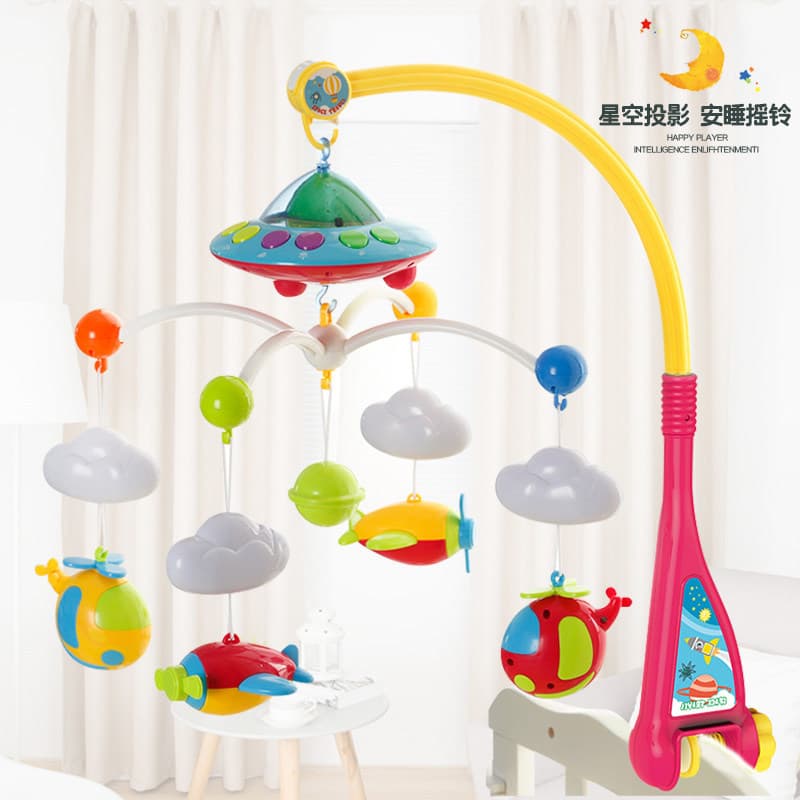 Brinquedo de berço giratório musical infantil para recém-nascidos, pufe, caixa de presente, 2 meses, 0-1 anos - imagem 4