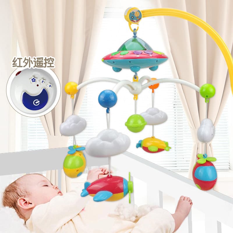 Brinquedo de berço giratório musical infantil para recém-nascidos, pufe, caixa de presente, 2 meses, 0-1 anos - imagem 2