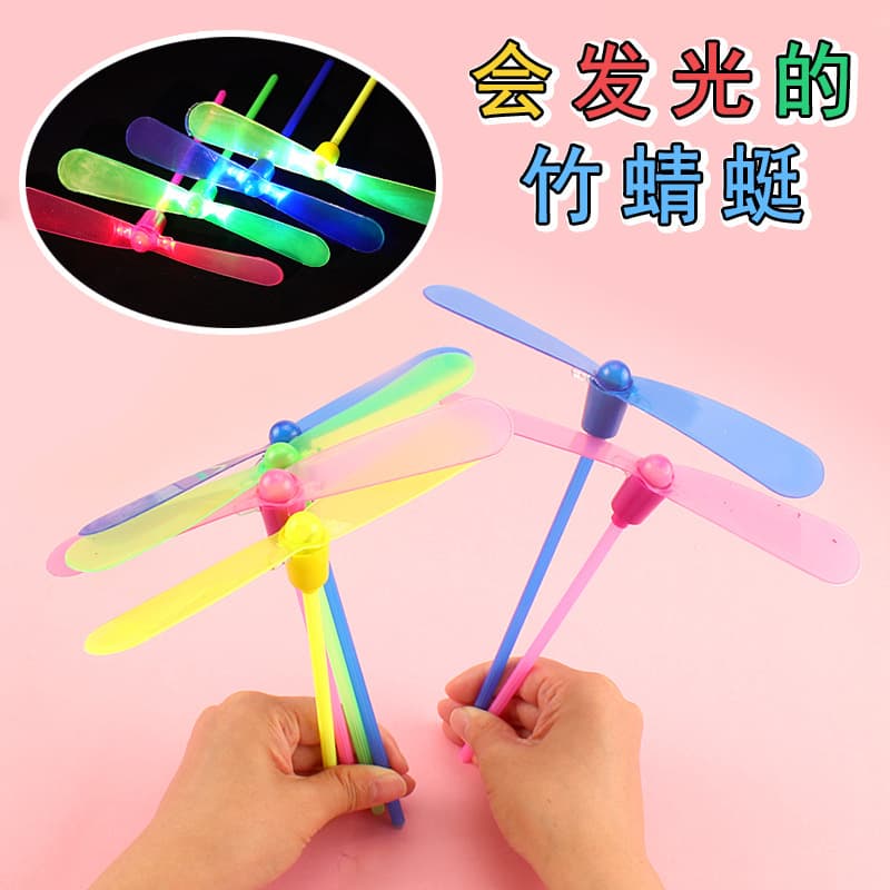 Libélula de bambu brilhante, libélula de bambu, brinquedo de fada voadora, barraca de rua, melhor venda, brinquedo flash brilhante, atacado - imagem 4
