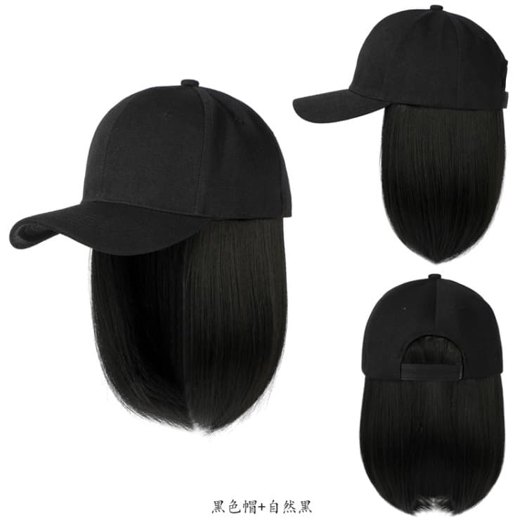 Chapéu, peruca, boné de beisebol da moda feito de cabelo real - imagem 4