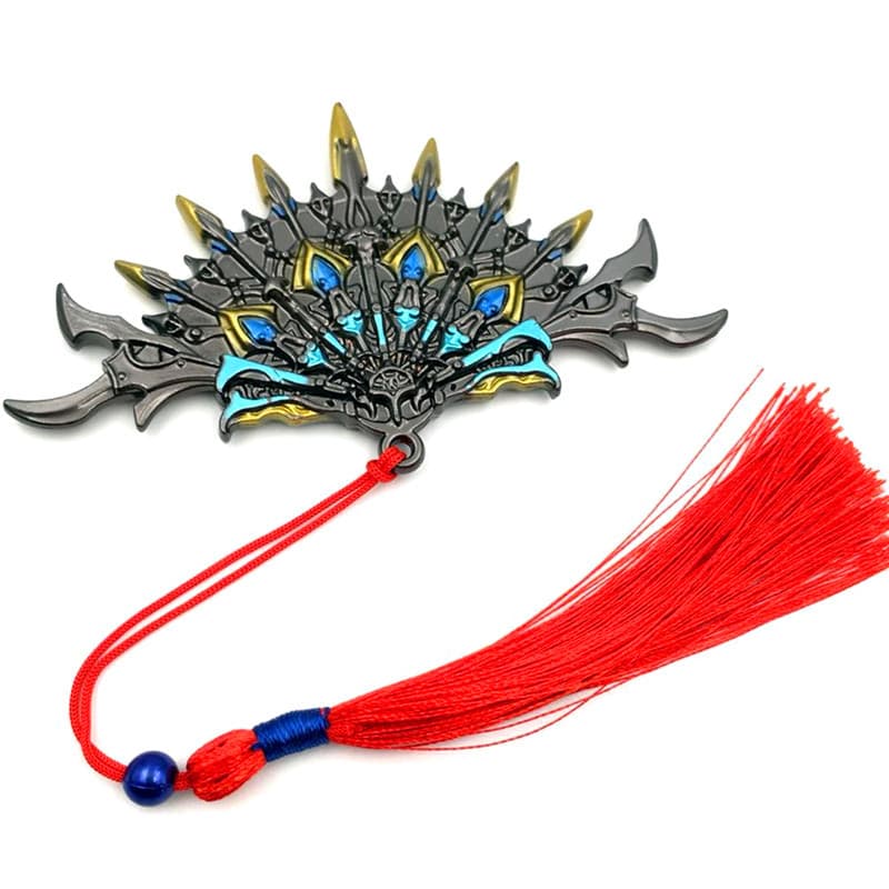 Jogo de animação Douluo Periférico Sete Matar Espada Poseidon Garfo Arma Brinquedo Bainha Modelo Pingente Atacado - imagem 3