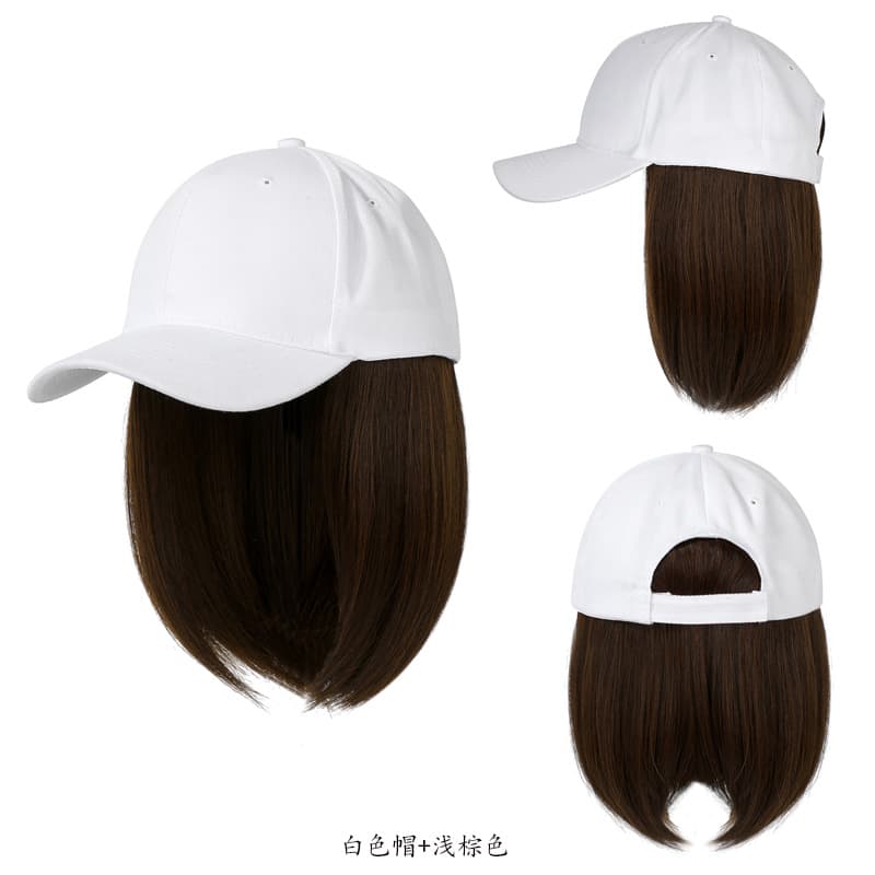 Chapéu, peruca, boné de beisebol da moda feito de cabelo real - imagem 3
