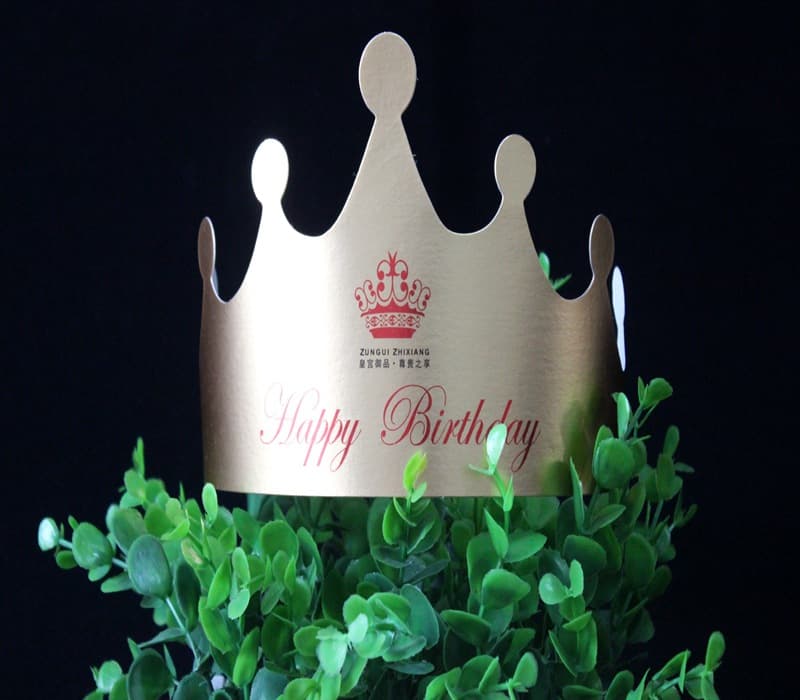 Coroa chapéu de aniversário grosso ouro papelão fontes de festa vendas diretas da fábrica para adultos e crianças universal 100 pacote - imagem 5