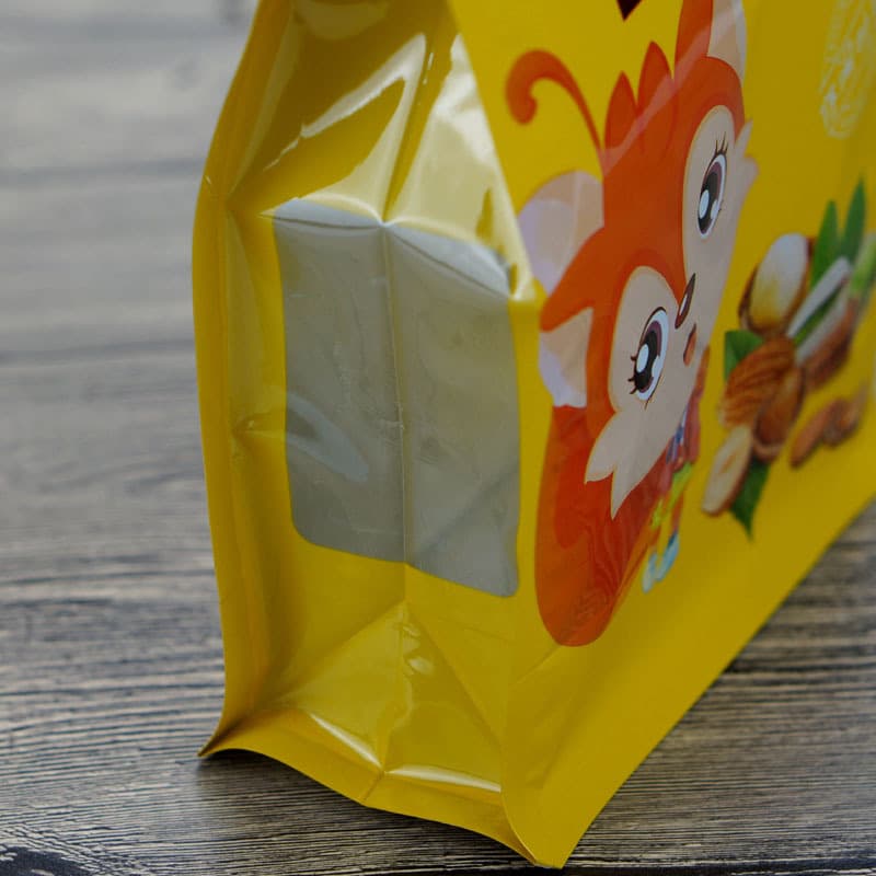 Saco para embalagem de lanches, saco com vedação de oito lados de frutas com passas de esquilo, saco de sementes de noz-pecã, pistache, nozes e melão - imagem 4