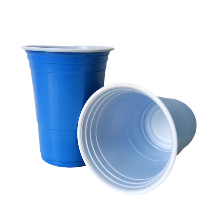 Copo 480ML plástico descartável azul - imagem 5