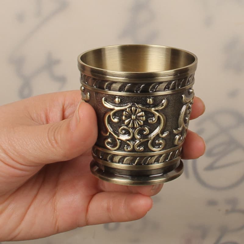 Copo de vinho pequeno com padrão em relevo, copo de vinho branco de estilo chinês de alta qualidade, conjunto de vinho doméstico, copo de vinho de casamento chinês personalizado - imagem 3