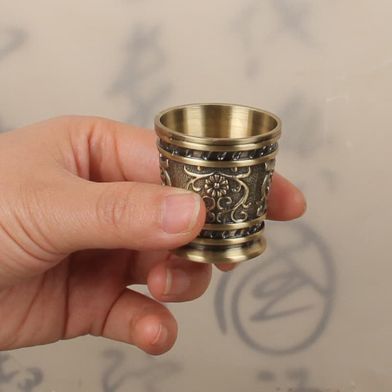 Copo de vinho pequeno com padrão em relevo, copo de vinho branco de estilo chinês de alta qualidade, conjunto de vinho doméstico, copo de vinho de casamento chinês personalizado - imagem 2