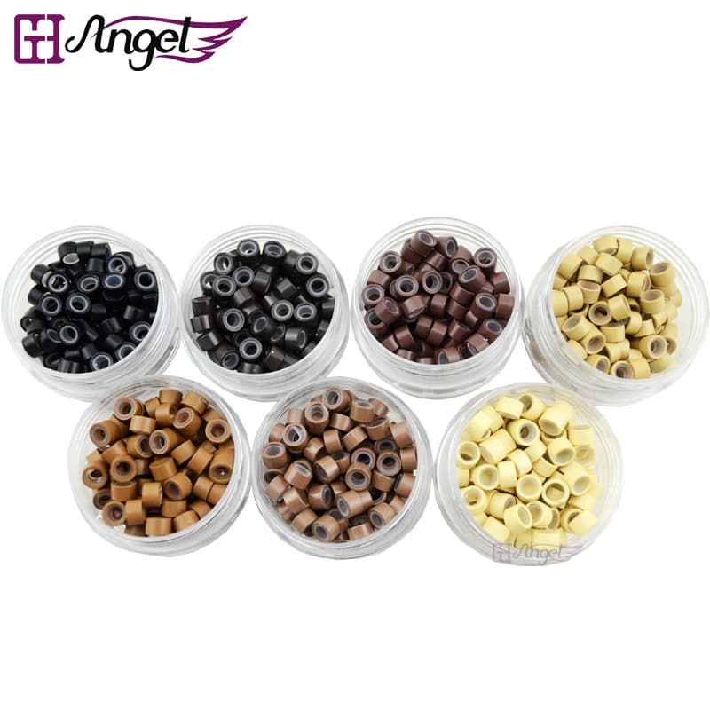 200/can 503030 em estoque anéis de extensão de cabelo transfronteiriços anéis de silicone micro anéis ferramentas de extensão de cabelo - imagem 2