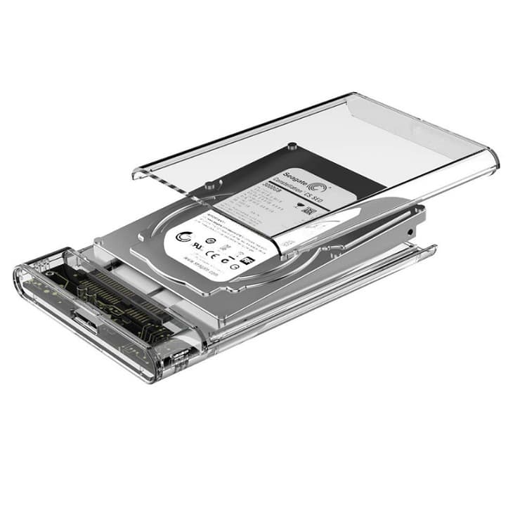 Máquina de estado sólido ssd transparente, notebook de 2.5 polegadas, porta serial sata, usb 3.0, caixa de disco rígido móvel de alta velocidade - imagem 5
