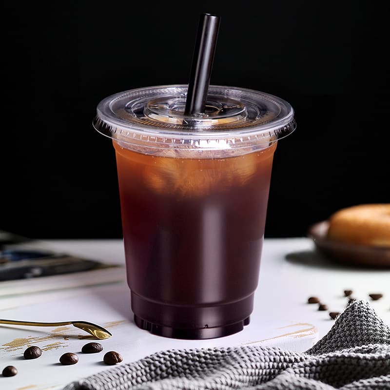 喇叭花 Xícara de chá de café de plástico descartável para sorvete - imagem 1