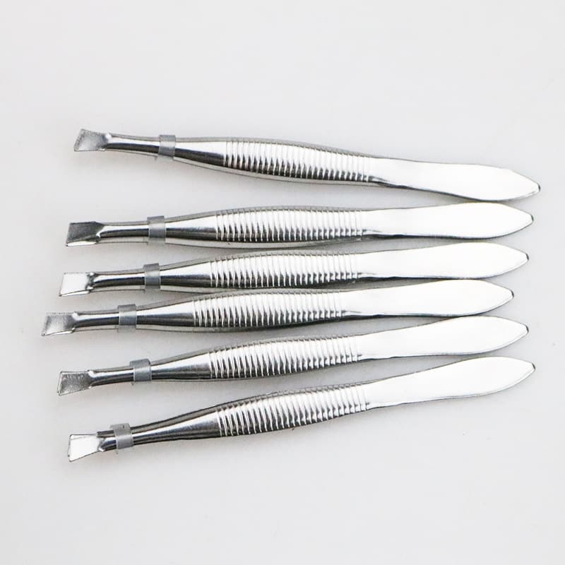 Cílios postiços em aço inoxidável, modelador de cílios, pinça - imagem 4