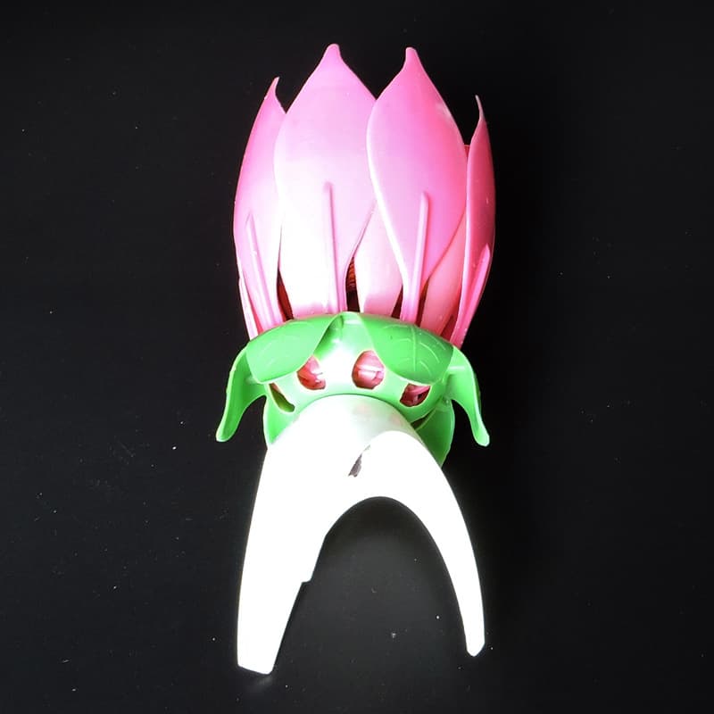 Bolo de aniversário vela sem fumaça Lotus música vela atacado Criativo fabricante de velas românticas Vela atacado - imagem 4