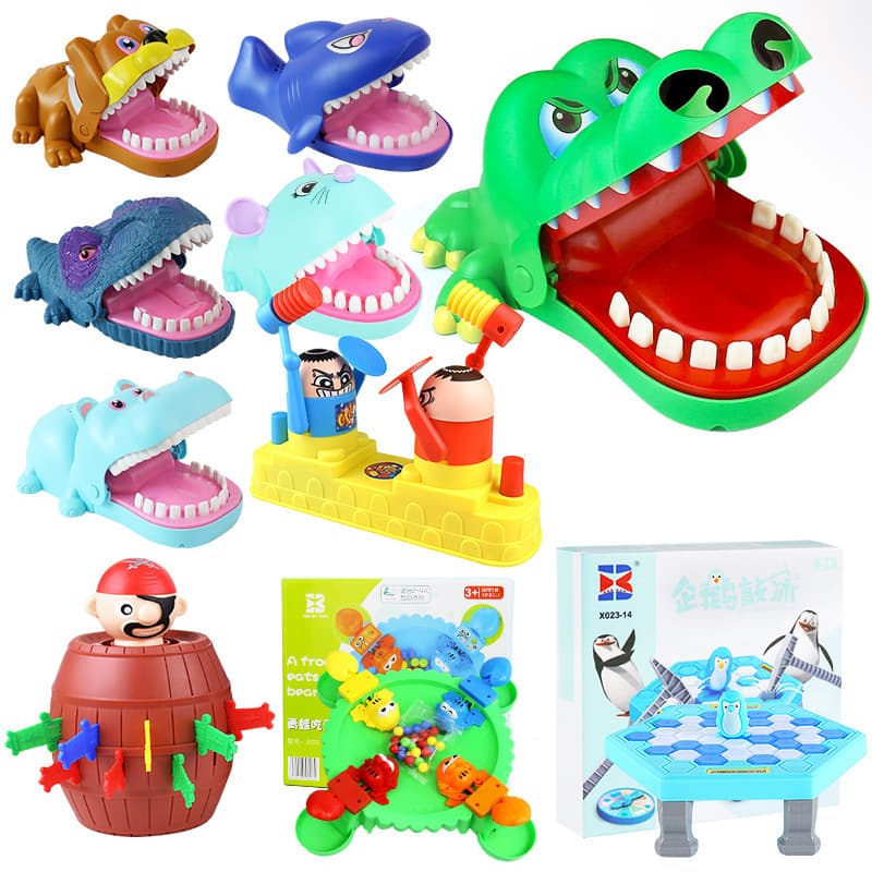 Peixes, tubarão elétrico, jogo de ação interativo, antiestresse, crocodilo, para crianças e pais - imagem 1