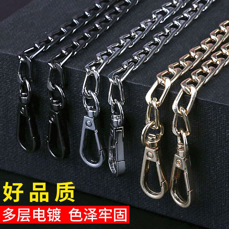 Bolsa de ombro, alças, corrente, acessórios, suspensórios de metal, mochila trocável - imagem 1