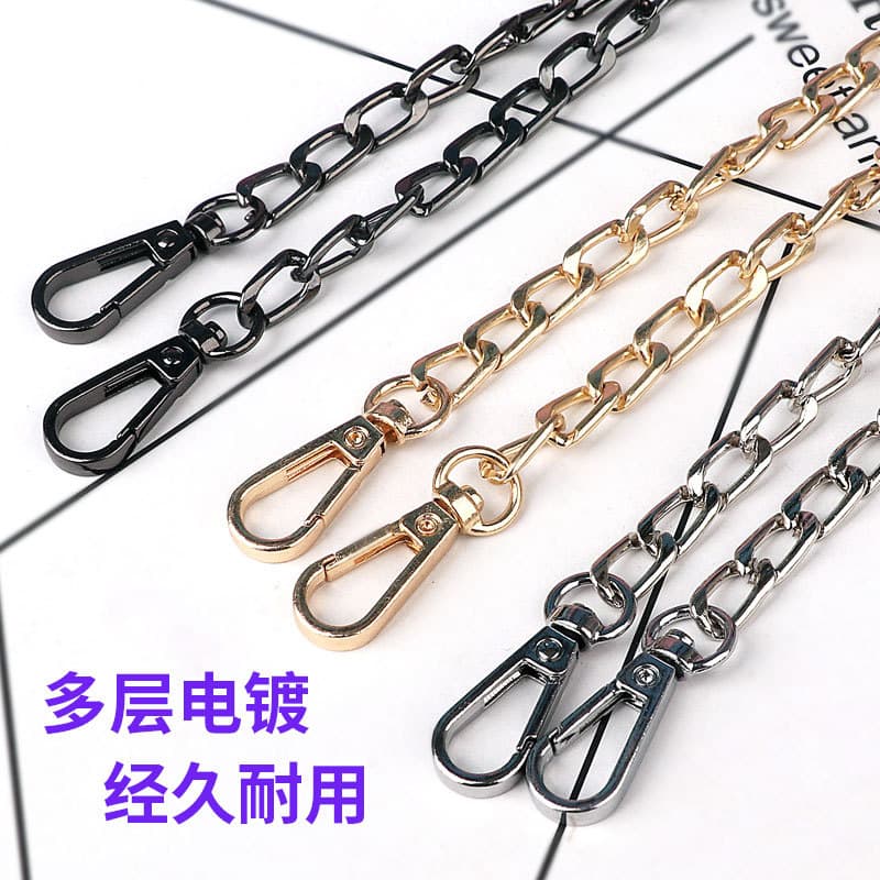 Bolsa de ombro, alças, corrente, acessórios, suspensórios de metal, mochila trocável - imagem 4