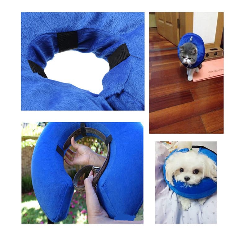Coleira para animais de estimação Amazon, coleira inflável em PVC macio, coleira Elizabeth para cães e gatos, coleira anti-lamber para cães - imagem 3