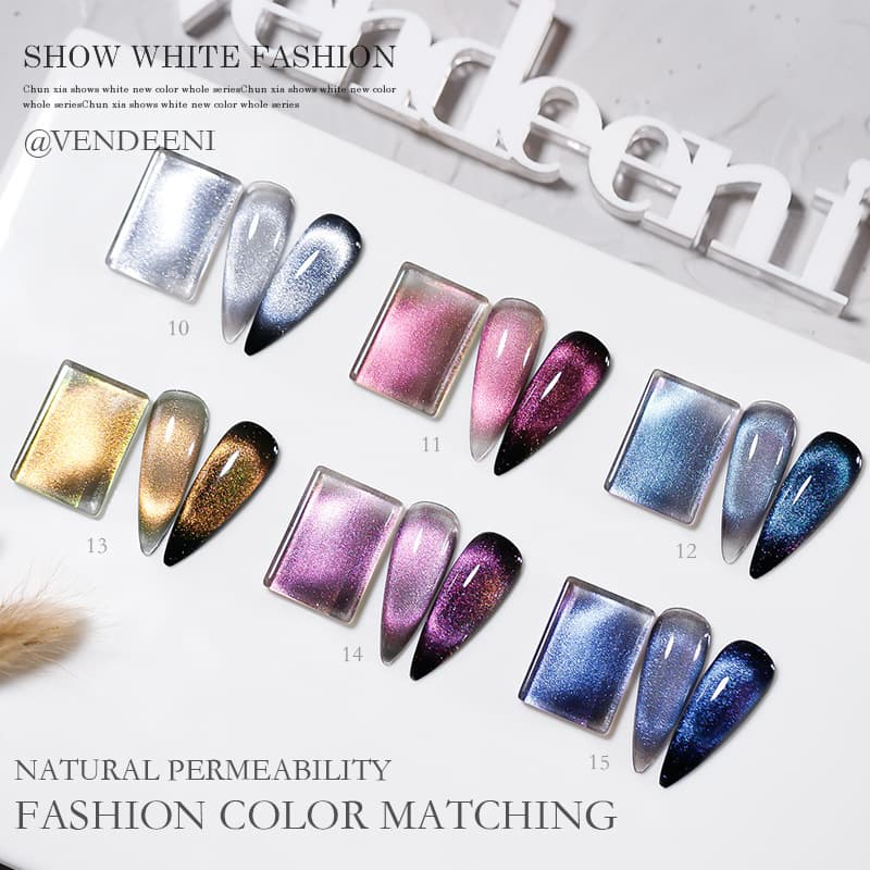 Cristal universal de inverno, esmalte, conjunto para manicure, olho de gato - imagem 4