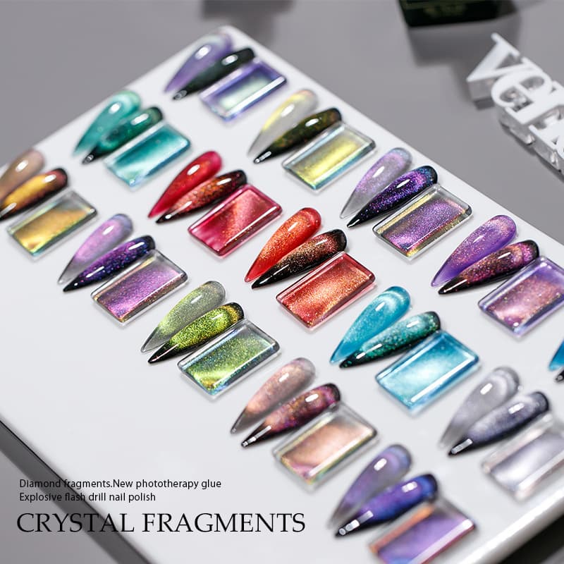 Cristal universal de inverno, esmalte, conjunto para manicure, olho de gato - imagem 5