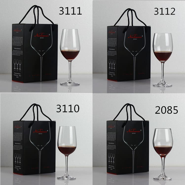 Copo de vinho, conjunto de copos, caixa de presente, 2 peças, com impressão do seu logotipo - imagem 3