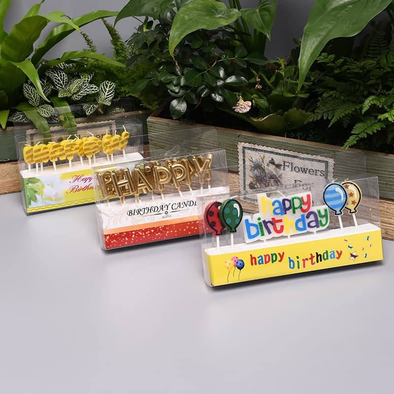 Feliz aniversário colorido banhado a ouro inglês carta vela ouro feliz aniversário bolo sobremesa decoração de mesa - imagem 3