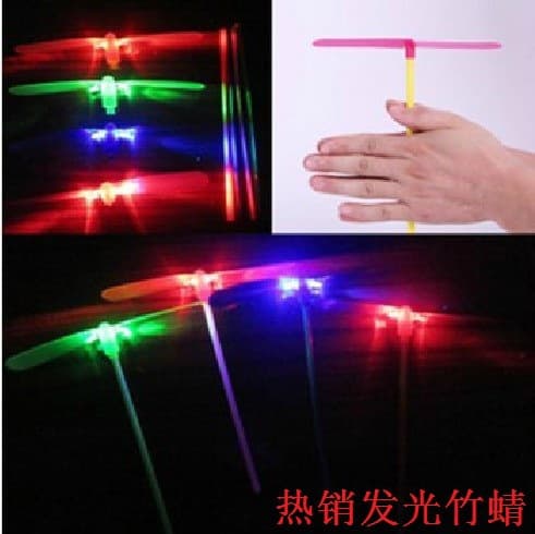 Libélula de bambu brilhante, libélula de bambu, brinquedo de fada voadora, barraca de rua, melhor venda, brinquedo flash brilhante, atacado - imagem 3