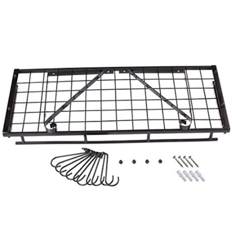 佳华 Rack de cozinha de ferro rack de armazenamento de cozinha rack de cozinha dobrável pendurado na parede rack de pote - imagem 2