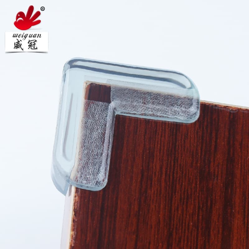 Canto protetor de silicone transparente cobre PVC, caixa protetora de vidro infantil, proteção contra colisão - imagem 4