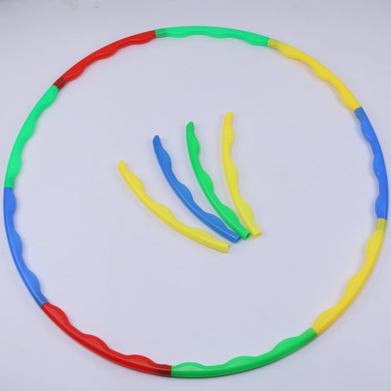 Hula hoop removível colorido para crianças, estudante de plástico para adultos, emenda de bambolê, jardim de infância, exercício matinal, entretenimento - imagem 3