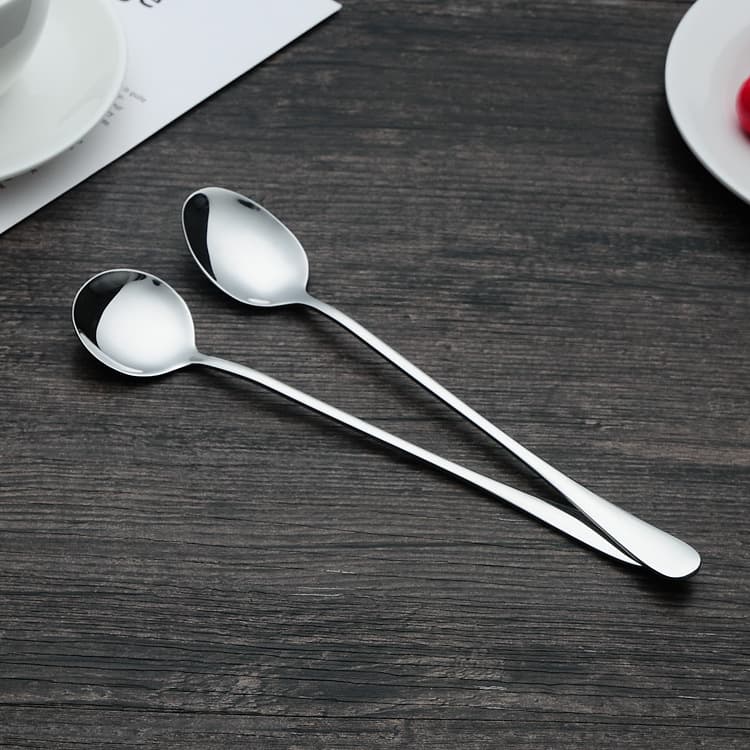 Colher de aço inoxidável, vendas diretas da fábrica, com impressão do seu logotipo - imagem 3