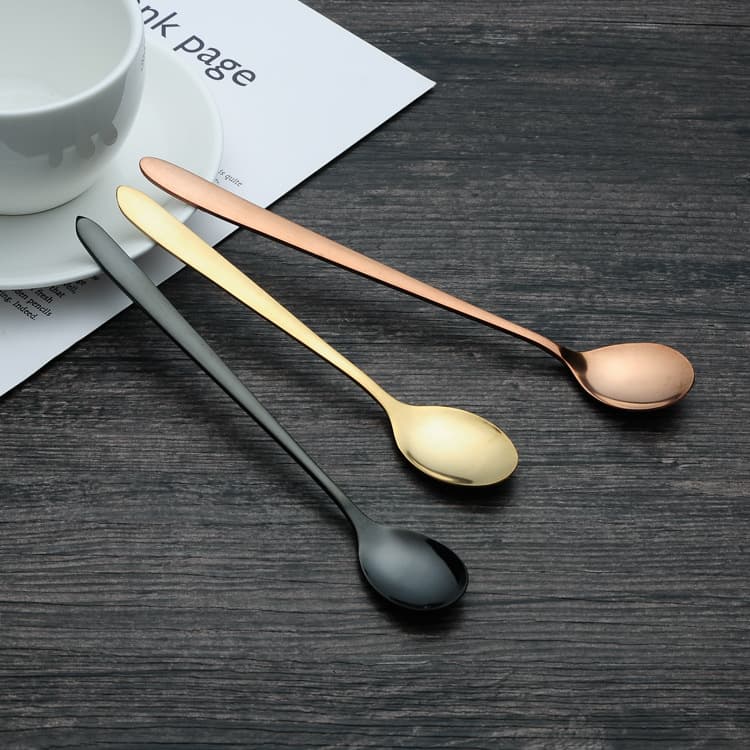 Colher de aço inoxidável, vendas diretas da fábrica, com impressão do seu logotipo - imagem 5