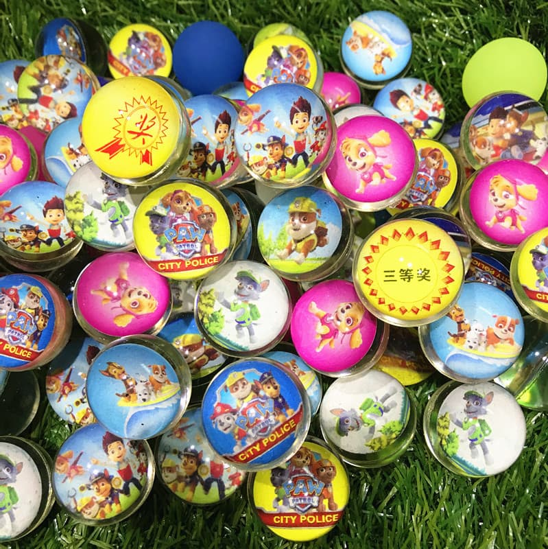 Brinquedo, bola saltitante com moedas para saltar, brinquedo cápsula, 32mm - imagem 4