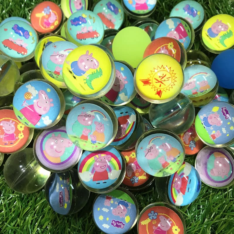 Brinquedo, bola saltitante com moedas para saltar, brinquedo cápsula, 32mm - imagem 5