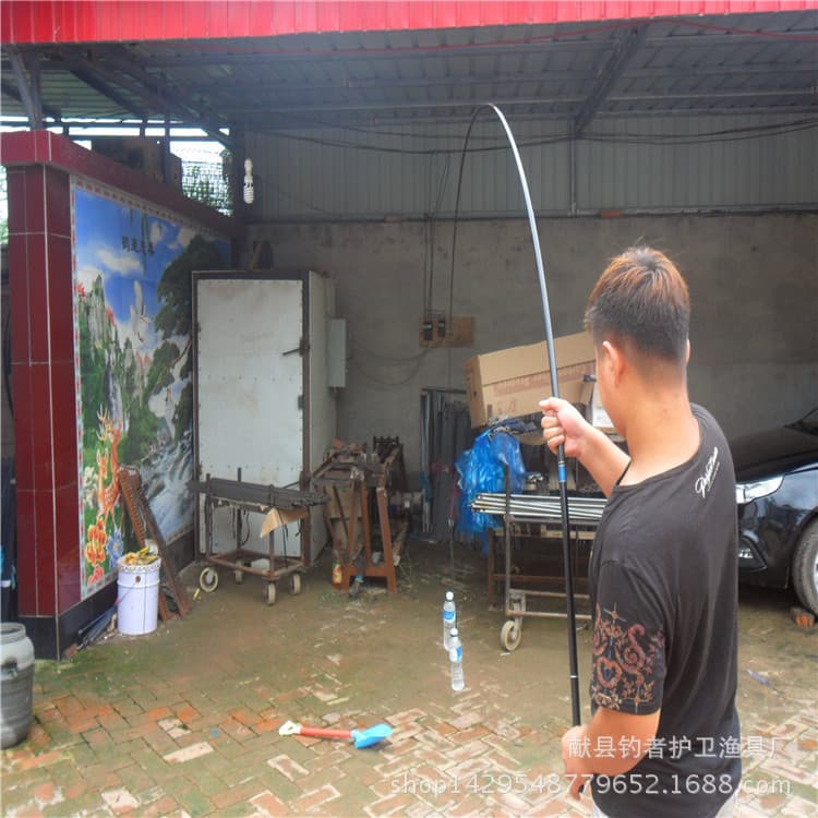 O fabricante produz novas varas de pesca, varas de pesca contínuas de fibra de vidro, varas de 3,6 metros, varas manuais de 4,5, varas de fluxo, varas de pesca de seção curta - imagem 3