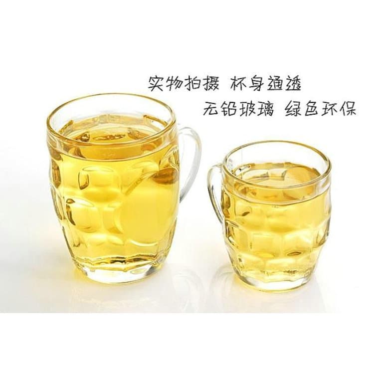 Caneca de cerveja de vidro transparente espessado com múltiplas capacidades, caneca de abacaxi com alça, lembrança, caneca publicitária para impressão, caneca de chope - imagem 2