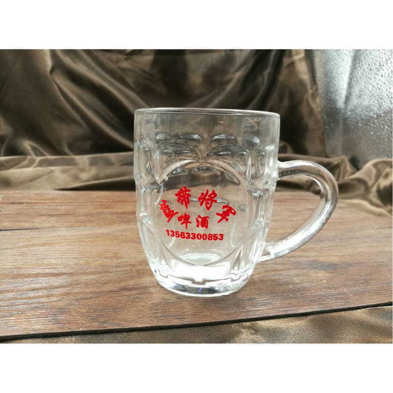 Caneca de cerveja de vidro transparente espessado com múltiplas capacidades, caneca de abacaxi com alça, lembrança, caneca publicitária para impressão, caneca de chope - imagem 3